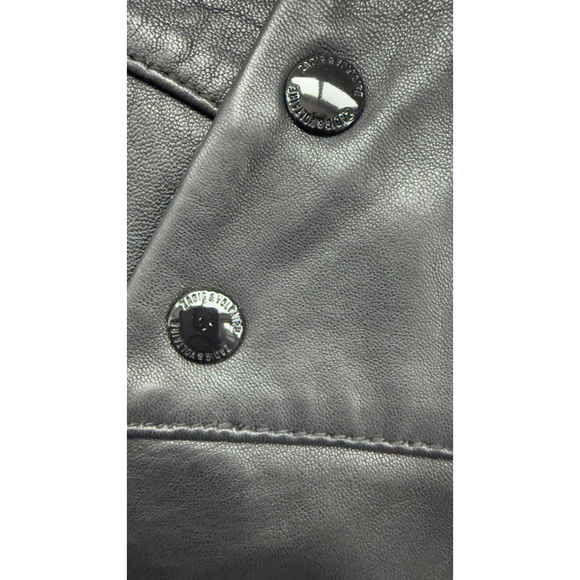 Women's Zadig & Voltaire Black Leather Asymmetrical Skirt Size 6 - Picture 3 of 9